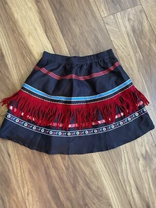 Girl's Skirt - Western Cowgirl - Size Girls Xl. Faux Suede Fringe - Picture 1 of 3