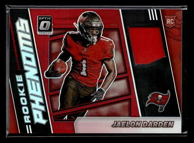 2021  Donruss Optic #RPH-34 Jaelon Darden Patch Rookie Rookie Phenoms Red - Image 1 of 2