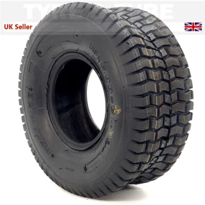 15x6.00-6 Tyre & Tube Ride On Lawn Mower Deli S-365 Turf Tire TR87 or TR13 Valve - Picture 1 of 10