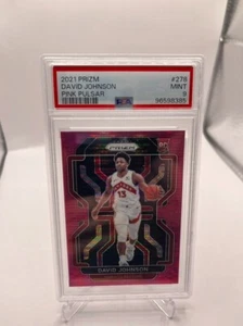 David Johnson 2021-22 Panini Prizm #278 /42 Pink Pulsar Toronto Raptors PSA 9 SP - Picture 1 of 2