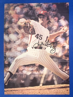 Tug McGraw Autographed 7.5x10.5 Color Magazine Page Photo 2x WS Champ Phillies - Image 1 of 2