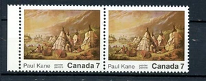 Canada MNH # 553 & 553i Var Stroke On Teepee  Pair Paul Kane Art 1971  A433 - Foto 1 di 1