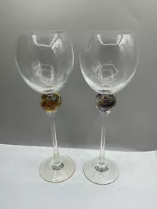 BRIONI SIGNIERTES KUNSTGLAS STIELGLAS SET 2 - Bild 1 von 5