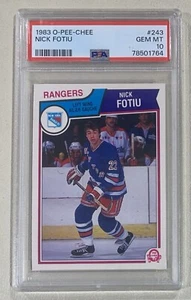 1983 O-Pee-Chee Nick Fotiu #243 PSA 10 - Picture 1 of 1