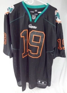 NFL Miami Dolphins Brandon Marshall #19 Authentic Black Football Trikot Größe XL - Bild 1 von 7