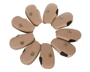 Eighteen H high-quality golf iron cover 9 P one set magnetic, Beige sky Blue - Picture 1 of 24