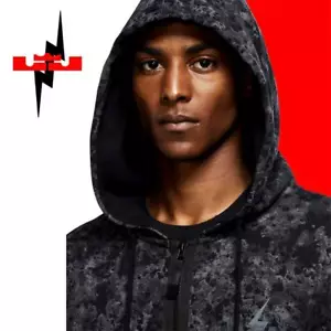 CHAQUETA LIMITADA NIKE LEBRON JAMES LIGHTNING CAMUFLAJE ""AKRON EE. UU."" LANA CON CREMALLERA XL - Imagen 1 de 12