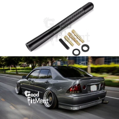 Para Lexus IS250 IS300 GS350 4.7" Antena Coche Fibra Carbono Negro Radio Antena FM Foto 1 de 4