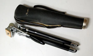 Vintage Minette Lightweight Very Small Travel Tripod with Case - Picture 1 of 7