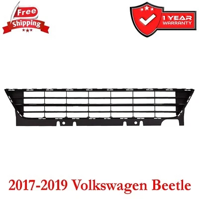 Bumper Grille For 2017-2019 Volkswagen Beetle Front Black Plastic VW1200171 Foto 1 de 4