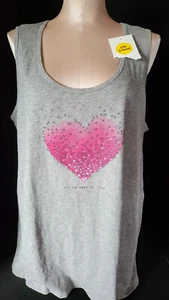 NWT LIFE IS GOOD Womens Tank Top Sleeveless Tee T-Shirt Bike Life Size 2XL Gray - Picture 1 of 7