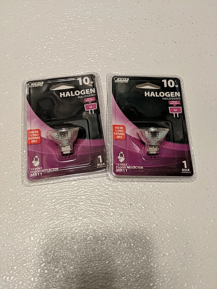 Feit Electric 10W 12V Flood Reflector MR1 1 Bulbs for Fixture G4 Base Set of 2 - Image 1 of 1