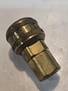 Parker 30 Series B33 Quick Connect Air Coupler 1/4"x1/4"-18 FNPT 2" Long - Picture 1 of 14