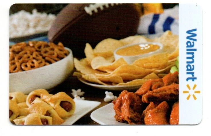 Walmart Football Game Snacks Chips Gift Card No $ Value Collectible FD-104128 - Image 1 of 1