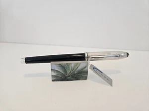 Cross Fountain Pen  Ink Vintage Retro Townsend Black Lacquer.Nib:m usa made - Picture 1 of 6