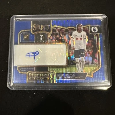 2022-23 Panini Select Premier League Pitchside Signature Djed Spence Blue Prizm - Image 1 of 3