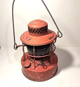 Vintage Red light Lantern No 500 Embury Mfg Co Warsaw NY Public Service Colorado - Picture 1 of 9