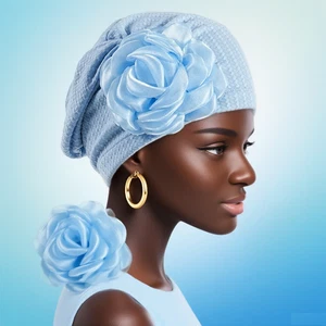 Women Flower Indian Hat Turban Muslim Hijab Beanies Headscarf Cap Bonnet Wrap - Picture 1 of 24