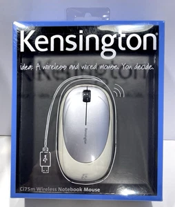Kensington Wireless Notebook Mouse - Ci75m -White & Silver - New In Box - Picture 1 of 7