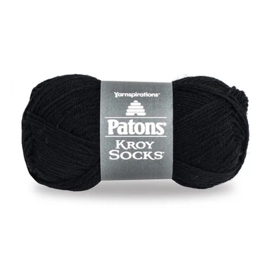 1.75 Ounce Coal Kroy Socks 4-Ply Yarn Wool Blend for Knitting Socks Black - Image 1 of 3