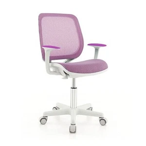 Swivel Mesh Children Computer Chair with Adjustable Height-Purple - Color: Purpl - Picture 1 of 5