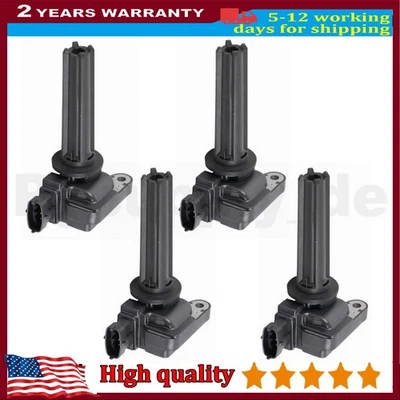 4PCS Ignition Coil UF526 Fit 2003-2011 Saab 9-3 2010-2011 9-3X L4 2.0L Turbo NEW - Image 1 of 4
