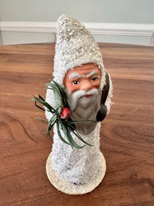 Vintage INO SCHALLER signiert West Germany Pappmaché 5,75" signed St Nick Santa - Bild 1 von 8