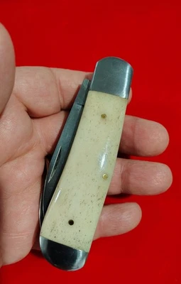 Navaja de Bolsillo Jumbo Trapper Hecha a Mano Construida a Medida, Alta Calidad Todo Inoxidable Foto 1 de 4