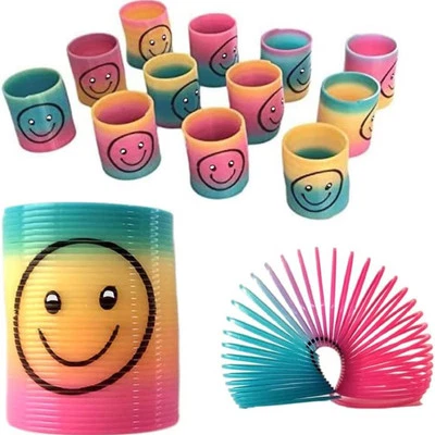 SHATCHI SMILE SPRINGS Niños Fiesta de Cumpleaños Bolsa Rellenos Regalos NIÑOS Botín Juguetes Slinky