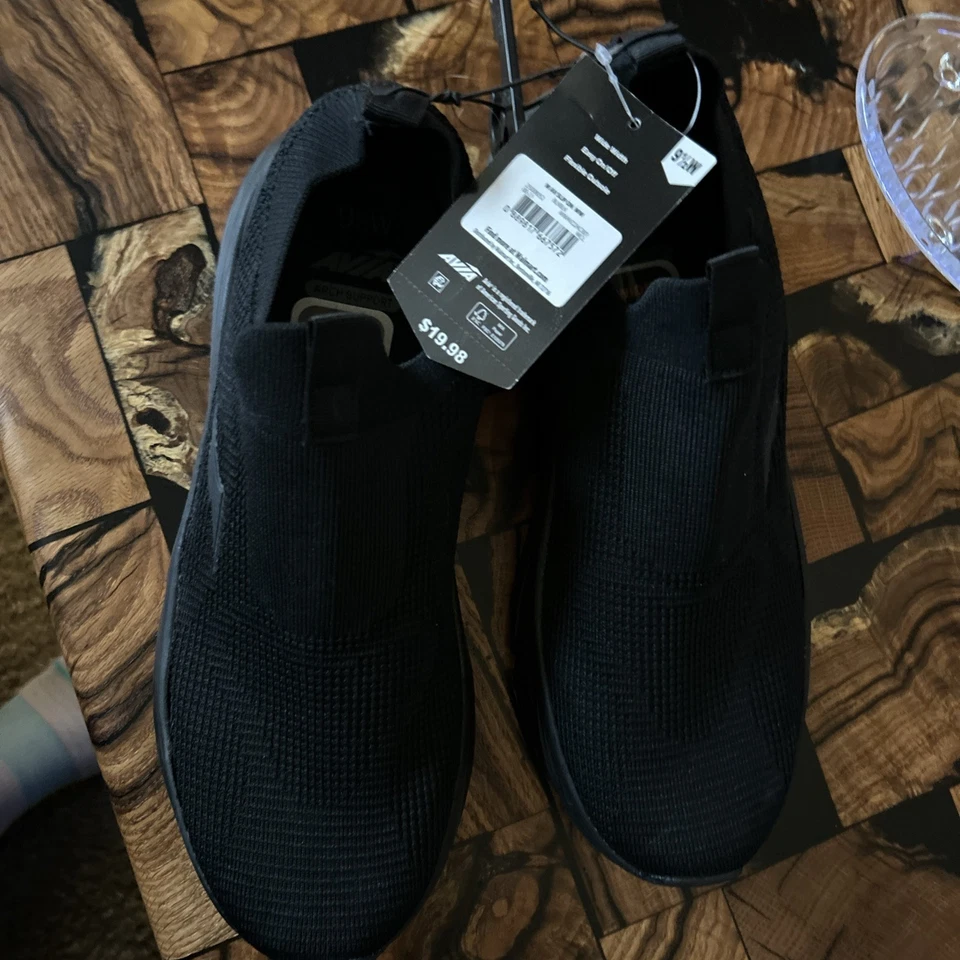 Avia Women’s  Slip Slip-On Athletic Sneakers Black- 9 1/2 Wide Width - Image 1 of 4