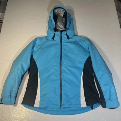 Obermeyer Ski Jacket Blue Black Laddies Size 14 - Image 1 of 4