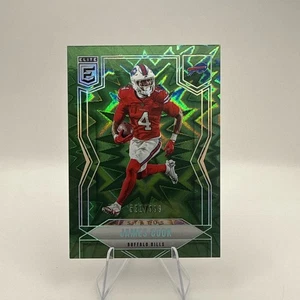 2025 Donruss Elite - James Cook - Green Status Explosion #19 - Bills #571/999 - Picture 1 of 2