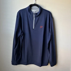 Peter Millar Richmond Spiders 1/4 Zip Size XL Pullover Golf Long Sleeve Navy - Picture 1 of 8