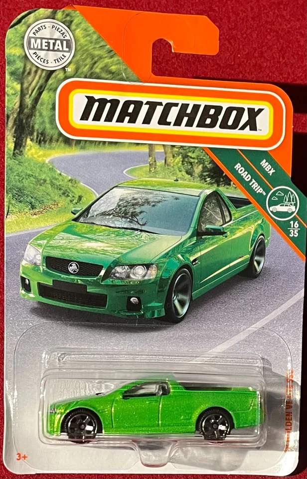 MATCHBOX MBX ROAD-TRIP '08 HOLDEN VE UTE SSV GREEN 24/125. SEE COMBINED OFFERS! - Image 1 of 1
