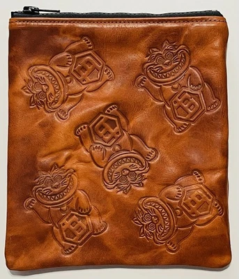 🐱Bolsa de cuero Bettinardi Horween marrón extremadamente rara para gatos de la suerte objetos de valor🐱 Foto 1 de 3