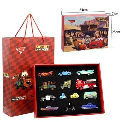 Disney Pixar Cars Flash McQueen Mater... 13 piezas Juguetes Diecast Aleación 1:55 Cajas Regalo  Foto 1 de 4