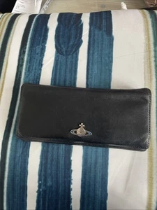 Vintage Vivienne Westwood Black Leather Purse, muched love needs new owner - Picture 1 of 7