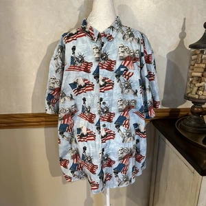 Redhead 3XL Sport Hemd Herren Patriotisch American Knopfleiste 100% Baumwolle - Bild 1 von 12