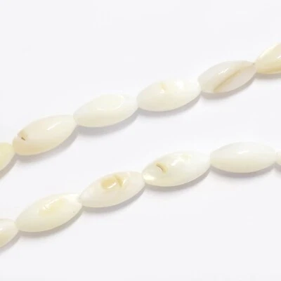 Perlen aus Muscheln Perlmutt 10-11 mm ca. 36 Stück Spacer nenad-design AN062 - Bild 1 von 4