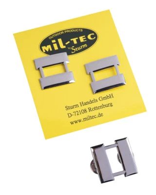 US Army Rangabzeichen Kragenabzeichen Captain Collar Badges Silber M42 WKII WW2