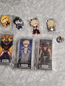 My Hero Academia Figpin Lot 4 All Might Stain Katsuki Bakugo +Keychain 4 - Picture 1 of 9