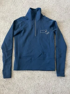 RARE Lululemon 1/4 Zip Pullover Running Women’s XS Boston Logo EUC Blue - Bild 1 von 8