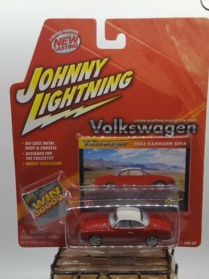 Johnny Lightning White Lightning Karmann Ghia Red  Foto 1 de 4