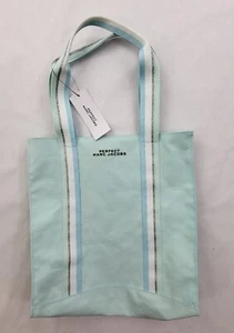 Marc Jacobs Tasche Beuteltasche perfekt türkis blau beschichtet Canvas gemustert Neu mit Etikett Fehler - Bild 1 von 9