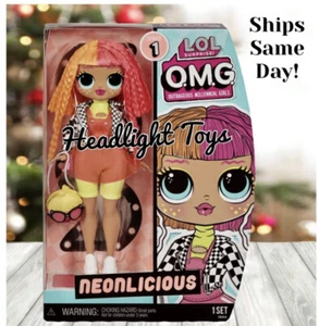 NEW Authentic Series 1 LOL Surprise Neonlicious 10” OMG Fashion Doll & Clothing - Picture 1 of 11