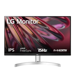 LG 24mk600m-w Screen Full HD 24 IPS 75Hz Silver - Picture 1 of 2