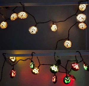1997 Vtg Scream Ghost Face String Lights Halloween Horror Spooky Easter OBO - Picture 1 of 10