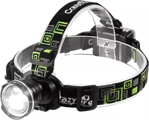 Super Bright LED Headlamp, 3 Modes Zoomable Headlight for Running, Hiking, Campi - Picture 1 of 12