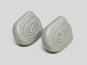 NOS Campagnolo Gray Pedal Toe Strap End Buttons. 1 Pair - Picture 1 of 3