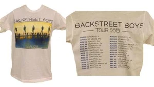 NEW Backstreet Boys 2013 Tour Unisex Adult Mens Sizes S-M Concert Shirt - Picture 1 of 6